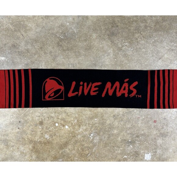 Taco Bell College Football Playoff Student Section Scarf Red‎ Black - Picture 4 of 9